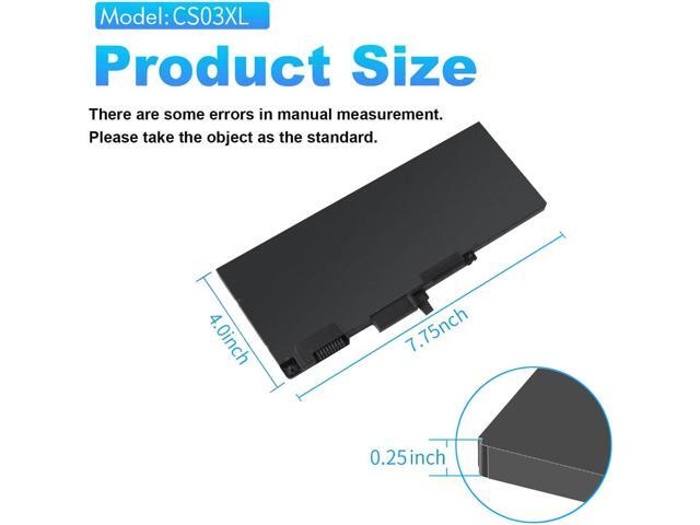 CS03XL Notebook Battery for HP EliteBook 840 850 755 745 G3 G4 ZBook 15u G3 G4 Series 800513-001 854047-2C1 800231-141 800231-1C1 854047-1C1...
