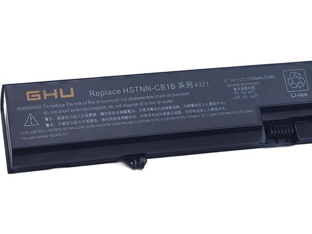 GHU New Battery 58 WH Replacement 593572-001 HSTNN-DB1A HSTNN-CB1A PH06 593573-001 PH09 Compatible for HP ProBook 620 625 4320 4321s 4320s 4325s...