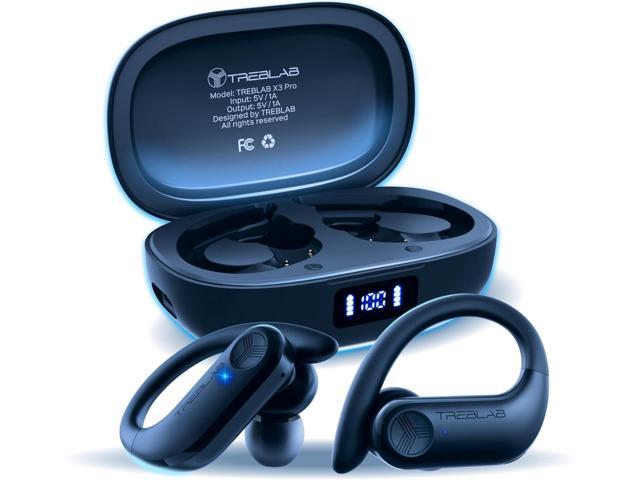 TREBLAB X3 Pro Wireless Ear Buds Bluetooth, 145H Long Battery Life Workout Headphones with Secure Ear Hooks, Bluetooth 5.3 Sport Over Ear...