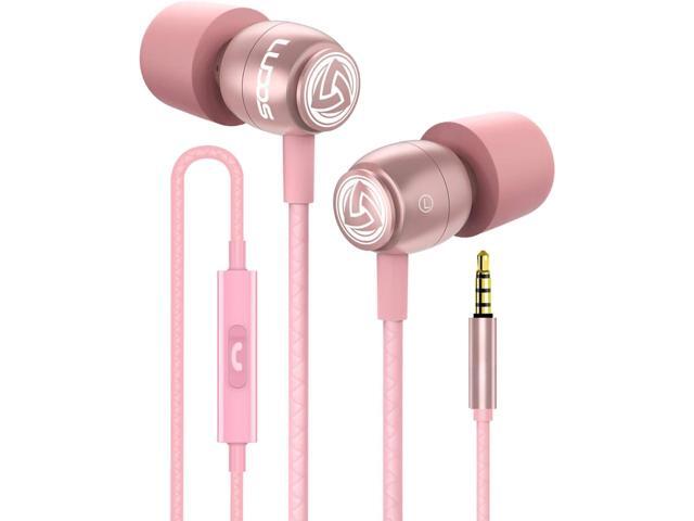 LUDOS Clamor Wired Earbuds in-Ear Headphones, 5 Years Warranty, Earphones with Microphone, Noise Isolating Ear Buds, Memory Foam for iPhone,...