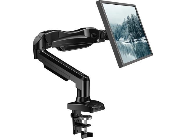 HUANUO Single Monitor Mount, 13 to 32 Inch Monitor Arm, Adjustable Monitor Stand, Vesa Mount with Clamp and Grommet Base - Fits 4.4 to 19.8lbs LCD.