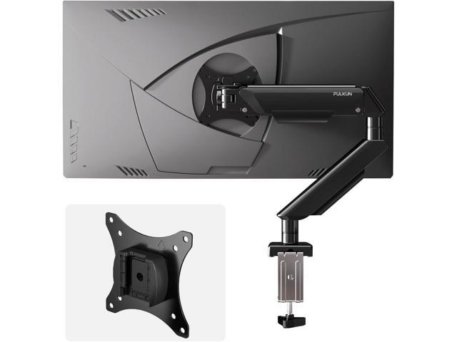 Single Monitor Mount Stand - Full Motion Articulating Arm with Gas Spring,17-32 inch Computer Screen Mount, VESA 75x75/100x100, Clamp/Grommet Base,...