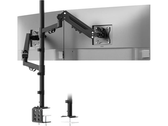 Stacked Monitor Mount - Extra Tall Vertical Monitors Stand for 17-40 Inch Screen, Fully Adjustable and Hold 26.4 lbs per Arm, VESA 75/100 mm