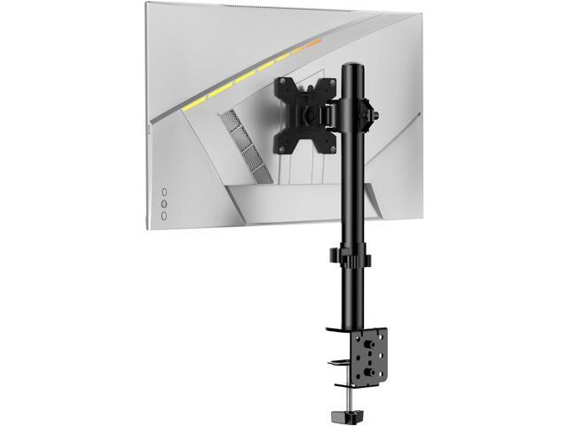 H & C(hcck & Cllassp) Single Monitor Stand for 13-27' Monitors up to 17.6lbs, Adjustable Heights and Angles Monitor Arm, Desk Mount Stand with C-Clamp,...