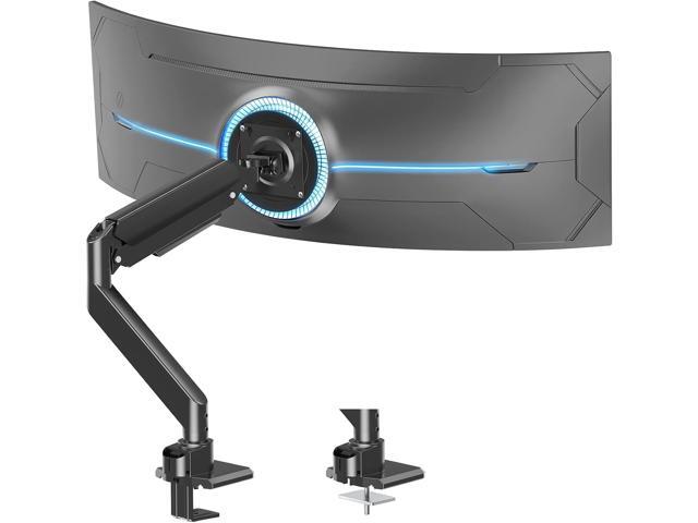 MOUNT PRO Heavy Duty Monitor Arm for 49 inch Ultrawide Screen up to 44 lbs, Single Desk Computer Mount Curved Monitor Stand for Samsung Odyssey G9,...