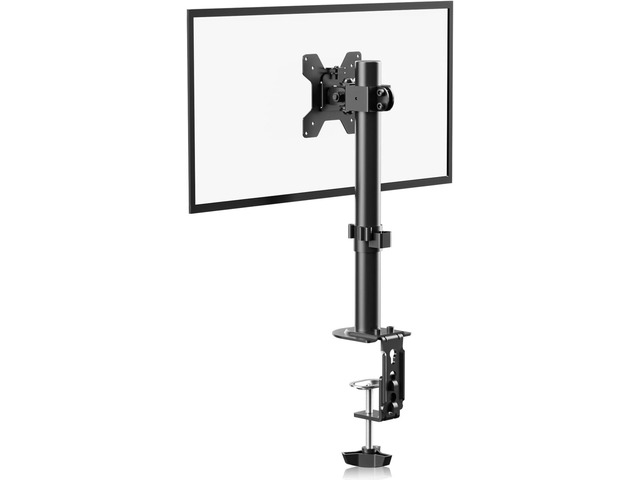 Bracwiser Single Fully Adjustable Monitor Arm Stand Mount Fits One Screen 13-32 inch 22lbs for Monitor Computer Screen 13 15 17 19 20 22 23 24 26...