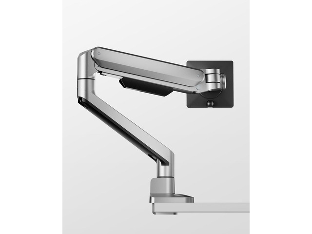 monTEK Deluxe Monitor Arm up to 40 Inch Holds 26.4 lbs Curved Screens Aluminum Fully Motion Adjustable Single Monitor Stand with Clamp/Grommet Desk...