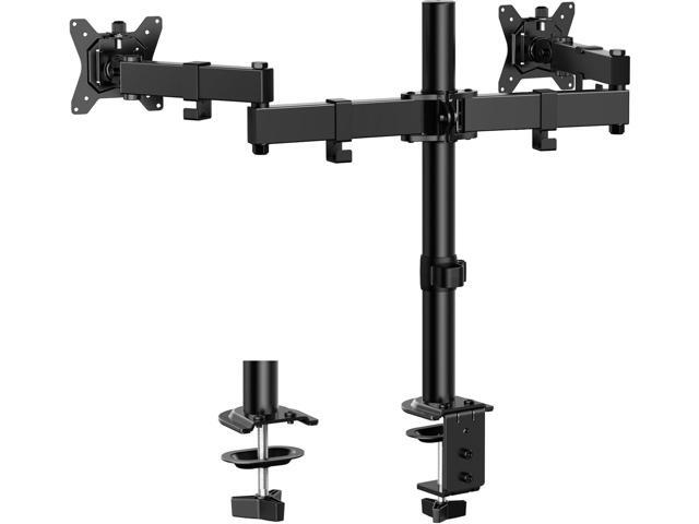 ErGear Dual Monitor Stand, Heavy-Duty Monitor Mount for 1732 Monitors, Flexible Arms with Easy Dual-Monitor Alignment, Sturdy Stepped Arm Design...