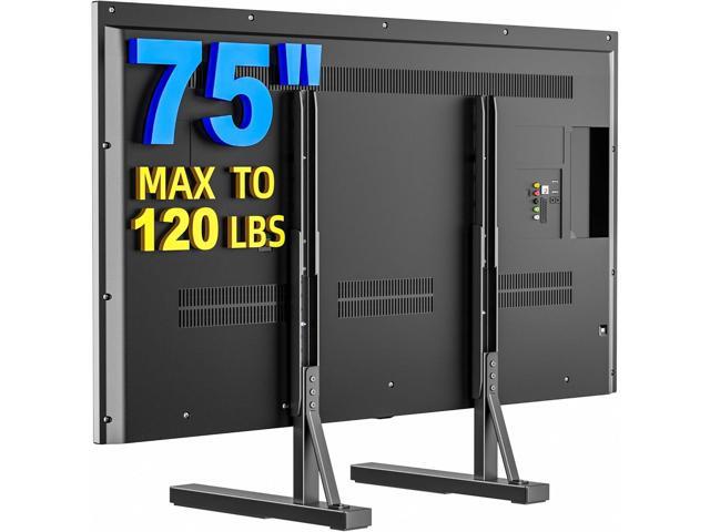 Universal TV Stand Legs for 35-75 Inch LCD/LED/OLED TVs, Tabletop TV Mount Base with 7 Height Levels, Heavy Duty Steel Frame TV Feet Holds up to...