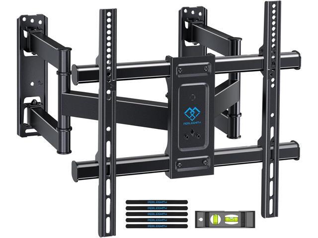PERLESMITH Corner TV Wall Mount Bracket for 26-60 inch LED LCD Flat Curved Screen TVs up to 99 lbs, Full Motion Corner TV Mount with Dual...