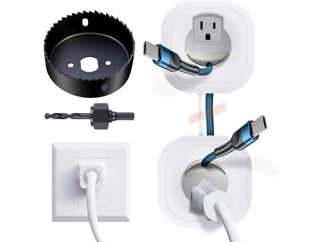 in-Wall Cable Management Kit, TV Cord Hider for Wall Mounted TV, Hide TV Cords for Wall Mount TV, TV Outlet Wall Kit Includes Power & Low Voltage...