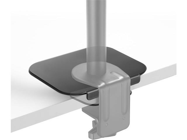 Mount-It! Monitor Mount Reinforcement Plate, Steel Desk Protector for Glass and Thin Tabletops, Compatible with C-Clamp and Grommet Mounts,...
