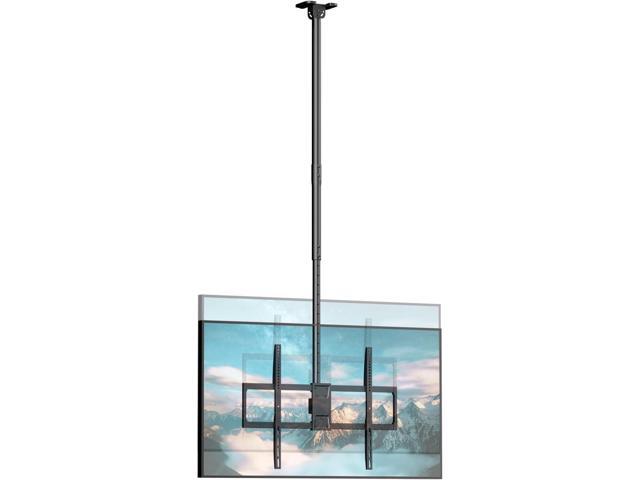 Ceiling TV Mount for 50-100 Inch Flat & Curved TVs up to 176lbs, Full Motion 360° Rotation TV Bracket with Adjustable Height, Tilt & Swivel, Max...