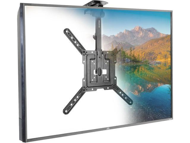 Mount-It! Fold-Up Ceiling TV Mount for 2355 Inch TVs, Space-Saving Flip Down Bracket for Flat & Slanted Ceilings, Retractable Adjustable Tilt &...