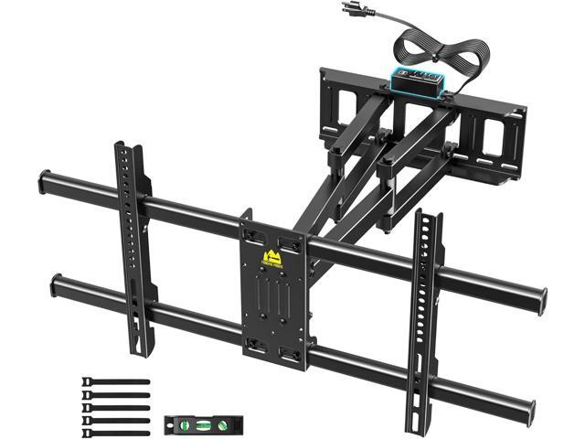 FORGING MOUNT Full Motion TV Wall Mount with Power Outlets for 4290' Screens, Pre-Assembled TV Mount Smooth Swivel Tilt,Extension Wall Mount...