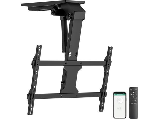 ynVISION. DESIGN Motorized Smart Electric TV Ceiling Mount - Ceiling TV Mount Flip Down 37-75 Inch, Max VESA 600x400 - Voice/App Controlled, RF...
