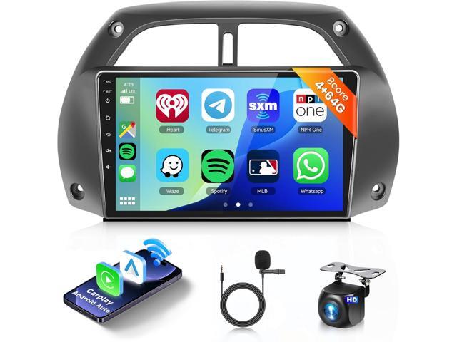 Car Stereo Radio for Toyota RAV4 2001-2006,8Core 4G 64G,9 inch 1280x720 HD IPS Touch Screen Wireless CarPlay Android Auto DSP 46EQ 5.0Bluetooth GPS.