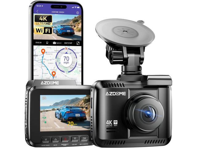 AZDOME GS63H 4K Dash Cam Built-in WiFi 6 GPS Car Dashboard Camera Recorder with STARVIS Night Vision, UHD 2160P, 150° Wide Angle, WDR, G-Sensor,.