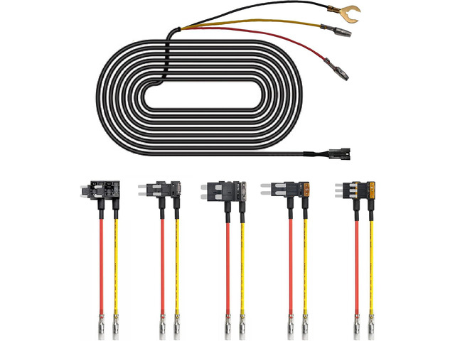 Fuse Box Power Adapter Dash Cams, Upgrade Parking Monitoring, Hardwire Wire Kit Accessories(8.20 ft, Applicable to Vehicle Other Than Mercedes Benz)