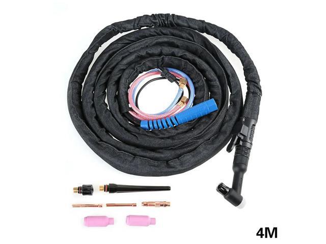 4M Cable WP18 Tig Agon Welding Torch Set Water Cooled Nut Connector Kit For Test Measurement Tool Accessory