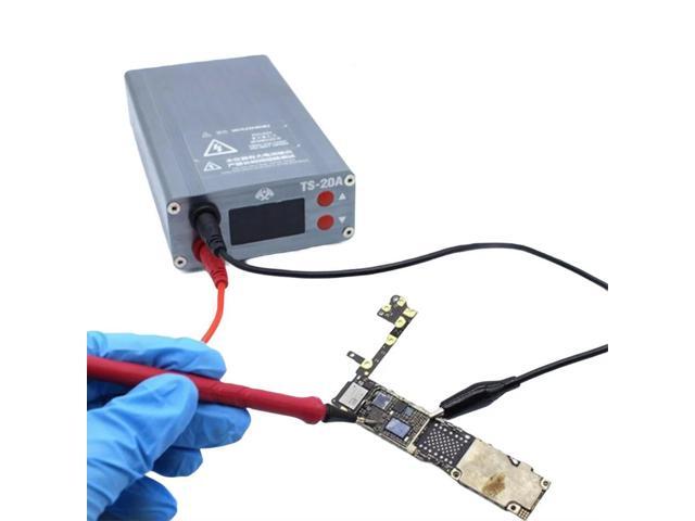 30A Short Killer Burnin Tool for Phone PC Motherboard Repair with LCD Real Time Current Voltage Overheat Safety