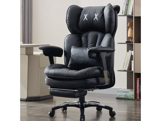 Efomao Big and Tall Office Chair with Footrest High Back Computer Chair with Adjustable ArmrestsExecutive Office Chair with Wide Seat, Modern Desk...