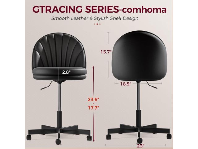 GTRACING Small Ergonomic Tall Office Chair, Computer Desk Chair with Wheels Versatile Height Use: Office to Bar Stools (or Standing Desk), Vanity...