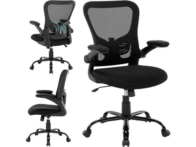 Office Chair Ergonomic Desk Chair Mesh Computer Home Office Desk Chair with Adjustable Lumbar Support Flip-up Armrests, 360 Swivel Comfy Task...