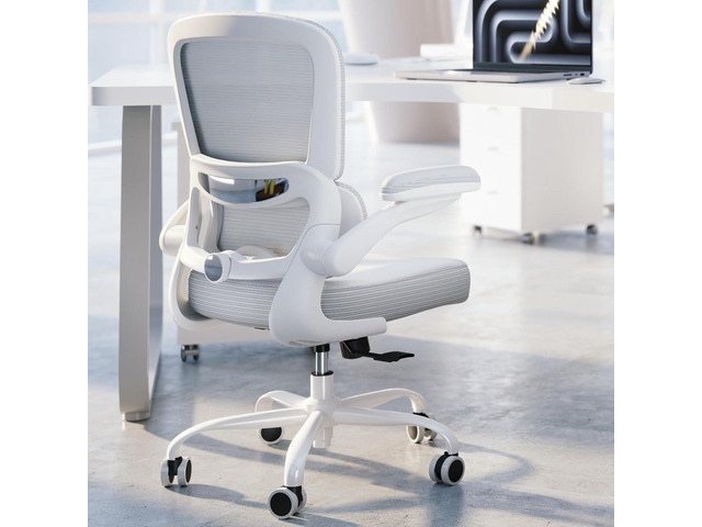 TRALT Ergonomic Office Chair - Desk Chair with Adjustable Lumbar Support Computer Chair - Mesh Comfy Chair with Flip-up Armrests - Gaming Chairs...