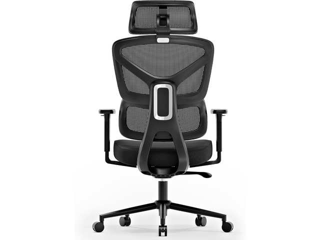 Ergonomic Office Chair, High Back Mesh Desk Chair with 4-Position Height Adjustable Back, 3D Armrests, Adaptive Lumbar Support, 3-Level Tilt...