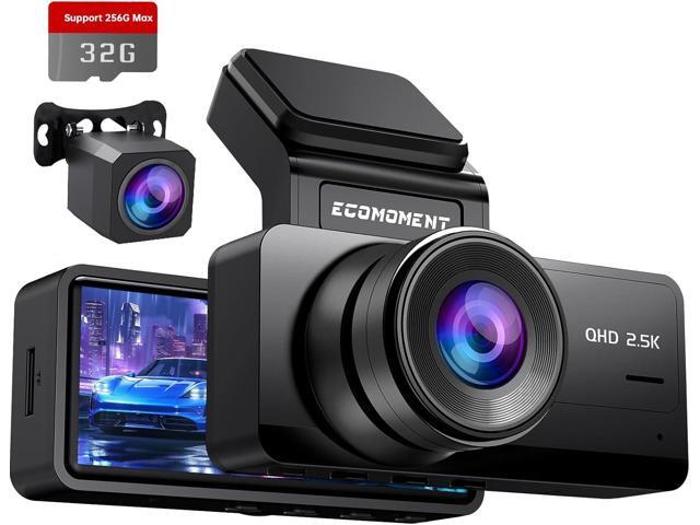 Dash Cam Front and Rear, 2.5K Dual Dash Camera for Cars, Car Camera with 3.16' IPS Screen, 170° Wide Angle, WDR Night Vision, G-Sensor, 24H Parking.