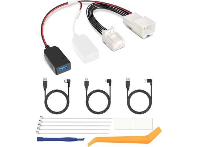 YQMAJIM Dashcam Power Adapter,(10P TypeH)Compatible with Select Kia,Hyundai with Auto Dimming Rearview Mirror,Built-in Hide USB to GPS Radar Mirror...