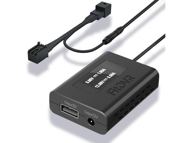 Dash Camera Power Adapter (10-Pin) for Chevrolet GMC Buick Cadillac Chevy, Connect Auto Dimming Rearview Mirror, USB Power Source, Easy to Install,...