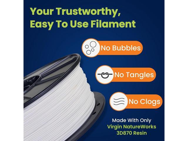 3D-Fuel Tough Pro PLA+ Filament for 3D Printing, Made in The USA, 3D Printer Filament, Dimensional Accuracy +/- 0.02 mm, 1.75 mm, 1 kg Spool, Snow...