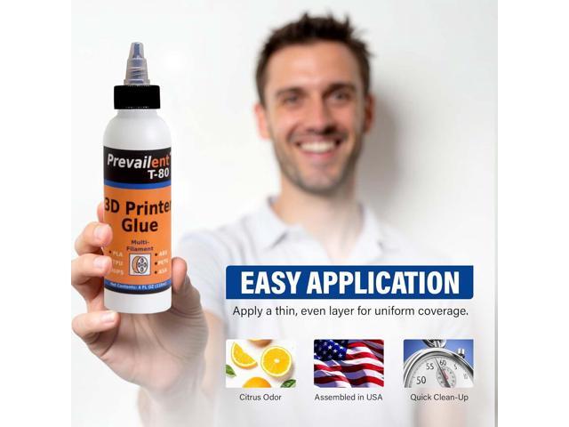 3D Printer Bed Adhesive for PLA, PETG, ABS, TPU & More, Bed Glue for Multiple Build Plates, Reduces Warping, Easy Release, 4 fl oz (118ml) -...