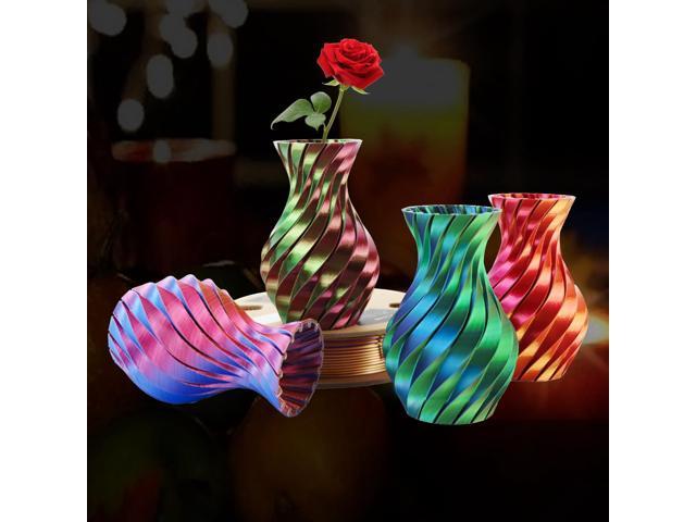 LOVOON 3D PLA Filament 1.75mm Bundle, Tricolor 3D Printer Filament Bundle, Rainbow Silk PLA Filament Bundle, PLA Filament for 3D Printer 3D Pen,...
