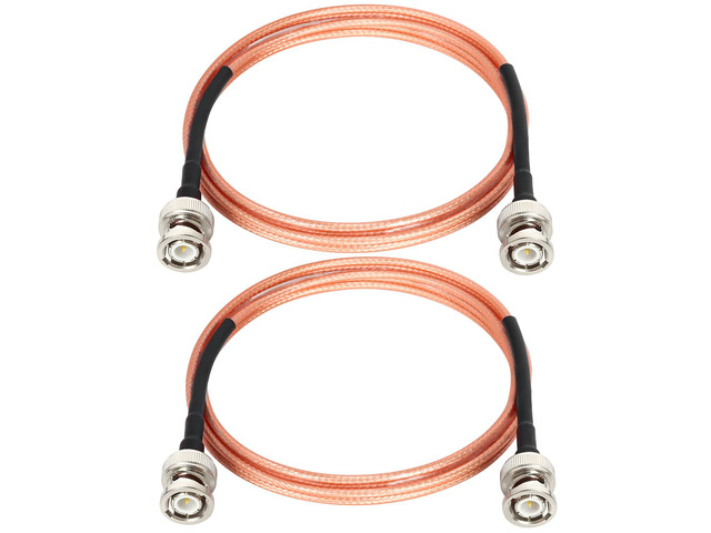XRDS -RF BNC Cables 5FT 2PCS, 50 Ohm BNC Male Cable RG316 Antenna Cable for Antenna Scanners Handheld Ham Radios etc.
