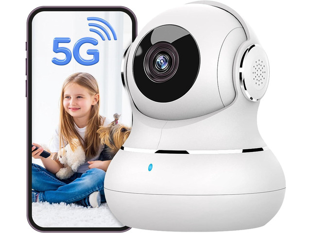 litokam 5MP Indoor Security Camera, 5G/2.4G WiFi Home Security Cameras with Phone App, Pet Cam for Baby Monitor with AI Motion Detection & 2-Way...