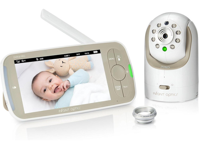 Infant Optics DXR-8 PRO Video Baby Monitor, 720P HD Resolution 5' Display, Patented A. N.R. (Active Noise Reduction), No WiFi, Pan Tilt Zoom, and...