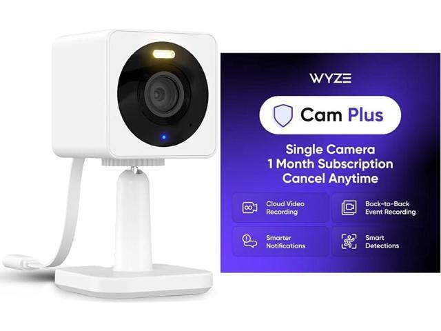 WYZE Cam OG White with Wyze Cam Plus Monthly, covers 1 Wyze camera, Auto-Renews at $2.99/month, Activation Required, Cancel Anytime