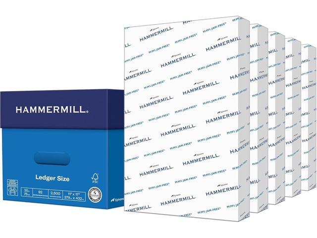 Hammermill Printer Paper, 20 lb Copy Paper, 11 x 17-5 Ream (2,500 Sheets) - 92 Bright, Made in the USA, 105023C