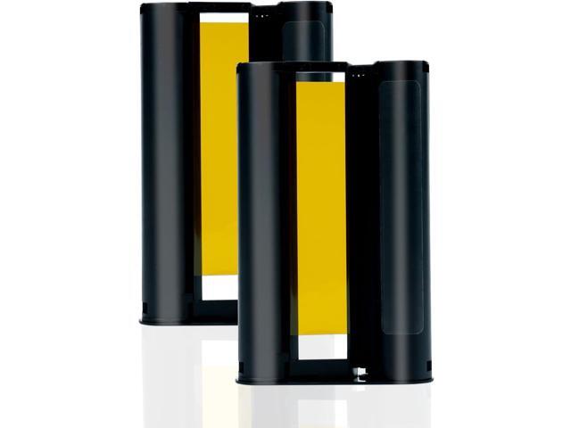 Compatible with Liene Amber M100/M200/M110/M210 4' x 6' Photo Printer 2 Ink Cartridges Refill, Prints 80 Sheets Photo, Only for.