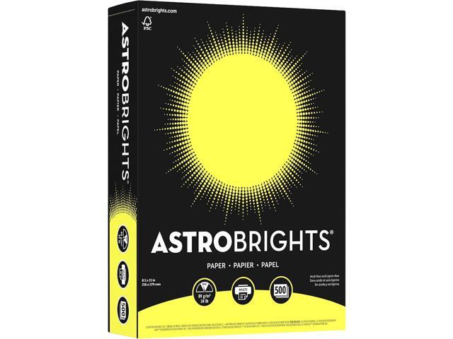 Neenah Paper Astrobrights Color Paper, 8.5 x 11, 24 lb/89 gsm, Lift-Off Lemon, 500 Sheets (21018)