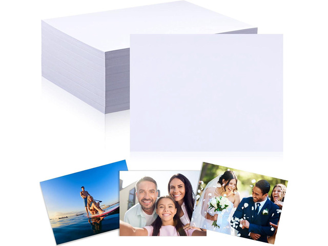 Fainne 400 Sheets Photo Paper 8.5 x 11 in Glossy Double Sided 54lbs 9.5mil 200gsm Photo Paper Glossy Card Stock for Inkjet Printing Printer Making...