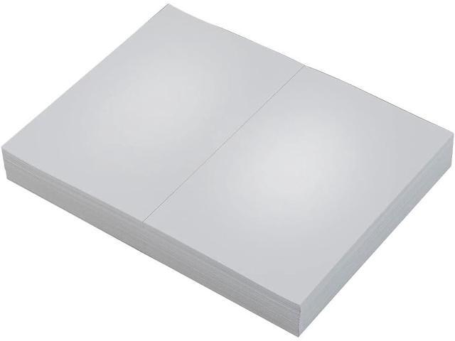 TOPS Laser Cut Sheet Paper, Perforated 5-1/2 Inches from Bottom, 20 Pound, 8.5 x 11 Inches, 500 Sheets, White (05020)