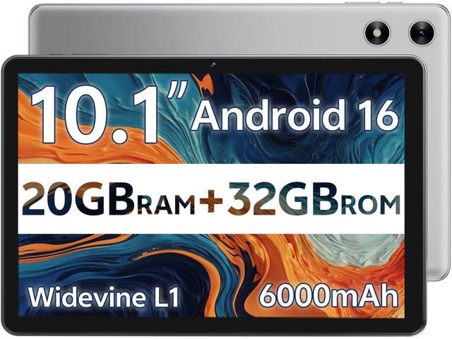 SVITOO Android Tablet 10 Inch, Android 16 Tablet for Kids Adults, 20GB RAM 32GB Storage 1TB Expandable, Dual Cameras 8MP 2MP, 6000mAh Dual Speakers.