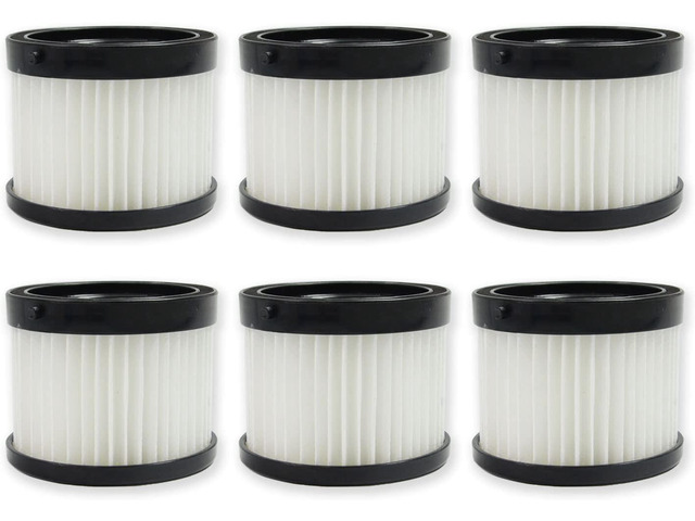 PUREBURG Replacement Dry Filter Compatible with Milwaukee M18 0882-20 Compact Vacuum 49-90-1951 49-90-0160, Pack of 6, HEPA Dust Clean