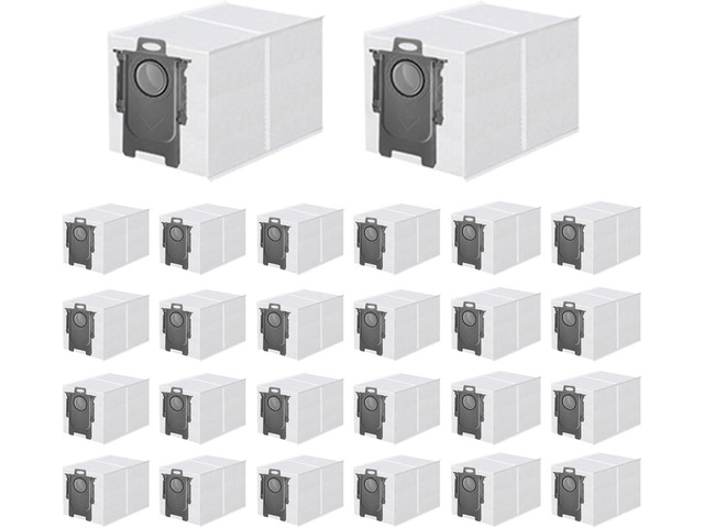 26 Pack Dust Bags for Roborock Qrevo S Pro, QV 35A,Qrevo S5V