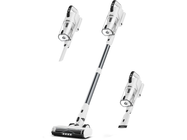Cordless Vacuum Cleaner, 600W 50KPA 70Mins Runtime Fast Charging Vacuum Cleaner, Self-Standing LED Light Touch Screen Stick Vacuum for Home Light...