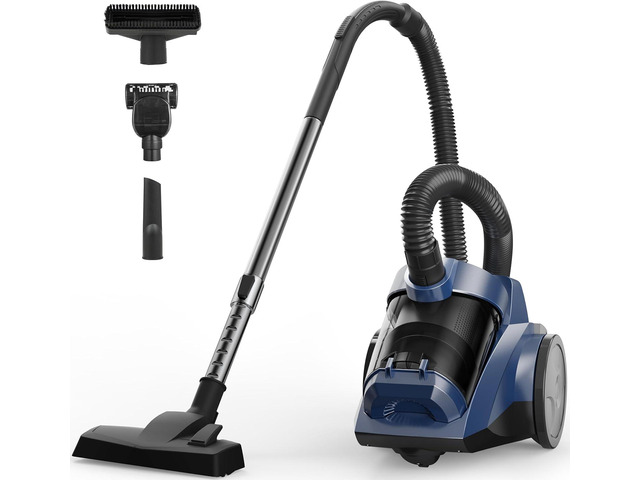 Sweepcent Canister Vacuum Cleaner 45KPa Power Bagless Canister Vacuums for Home with 5 Tools 4.5QT Dust Cup Double HEPA Filter Lightweight...